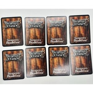 Shadows of Brimstone City of the Ancients Starting Gear Cards Complete Set of 8